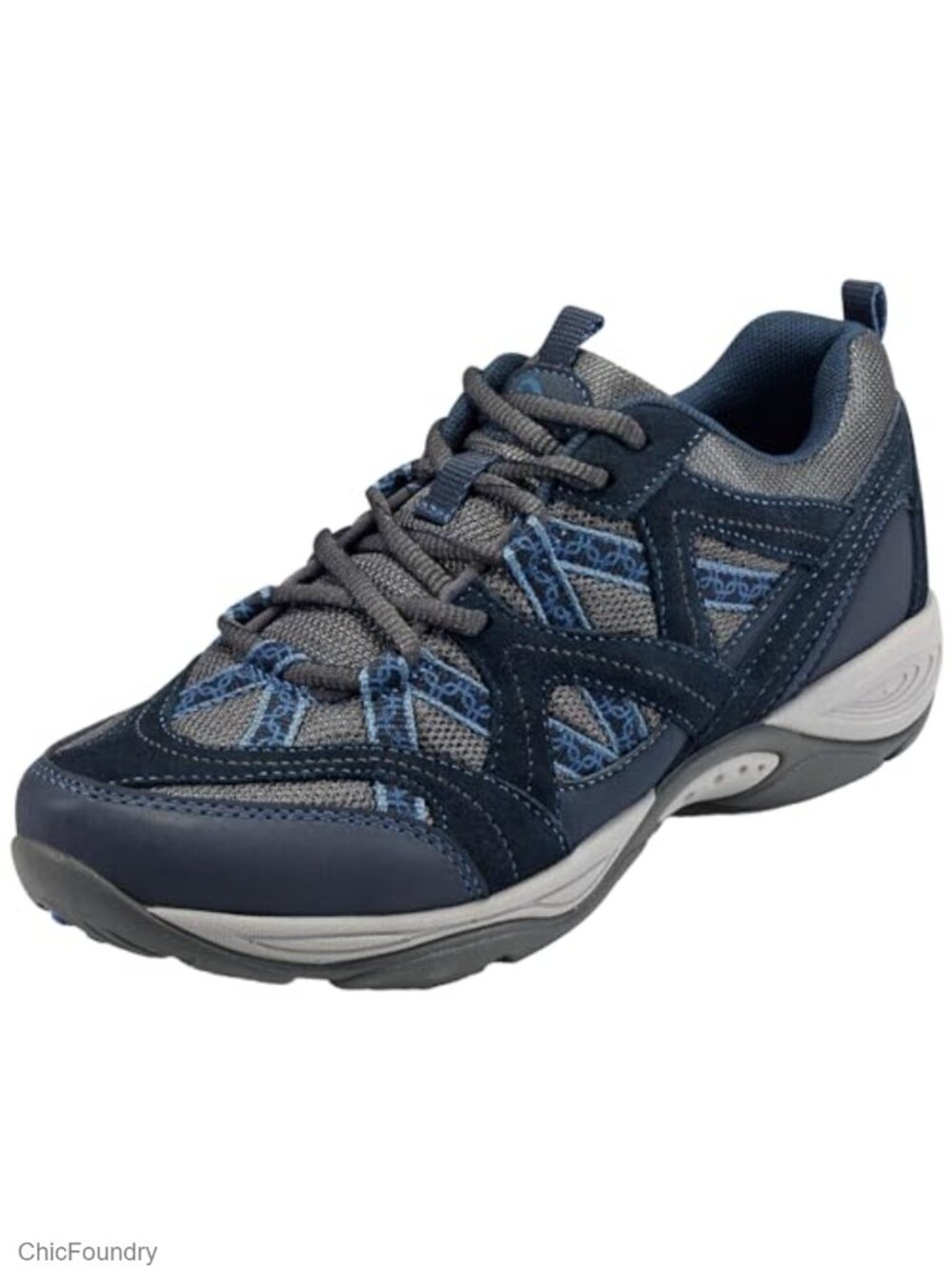 Easy Spirit Explore Map Women's Hiking Shoes Suede Leather Lace-Up